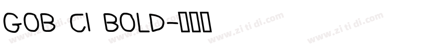 GOB CI BOLD字体转换